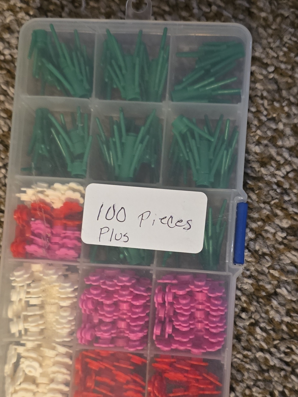 Lego Green, Pink, White, Red Accessory Parts Pack - Picture 1 of 2